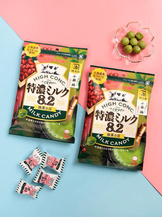 悠哈特浓8.2糖红豆抹茶味 商品图0