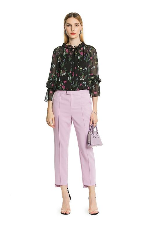 OCTAVIA 黑色透视印花上衣 3609 商品图4