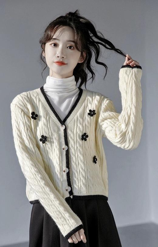 Im Presionismo梅花小香针织开衫 商品图0