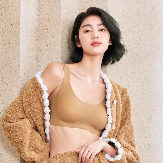 都市丽人Vbra泳布零感内衣薄款3/4杯无钢圈无排扣LB368N 商品图1