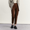 谜底休闲萝卜裤女2023秋季新款简约百搭合体棉弹九分裤233MK1027 商品缩略图1