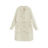 谜底连帽中长款风衣女2023秋季新款简约时尚单排扣外套233ME0961 商品缩略图4