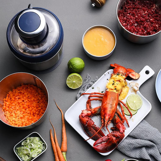 【摩飞 绞肉机 双层4刀 6秒绞碎】MR9401A配置三个搅拌碗 健康不串味 绞肉剥蒜宝宝辅食 轻松做料理 商品图3