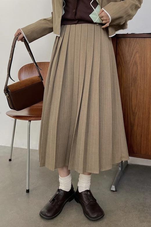 Stay2Weeks 卡其色百褶半裙 17137 商品图0