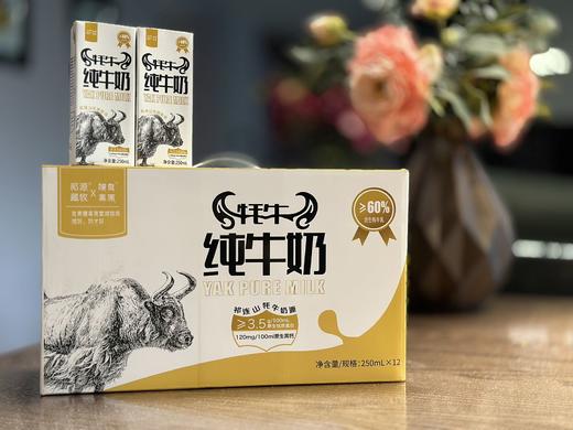 青海祁连山牦牛纯牛奶 清真牦牛奶（生牦牛乳含量≥60%）祁连山牦牛奶源250ML*12支/提 全国顺丰包邮 商品图4