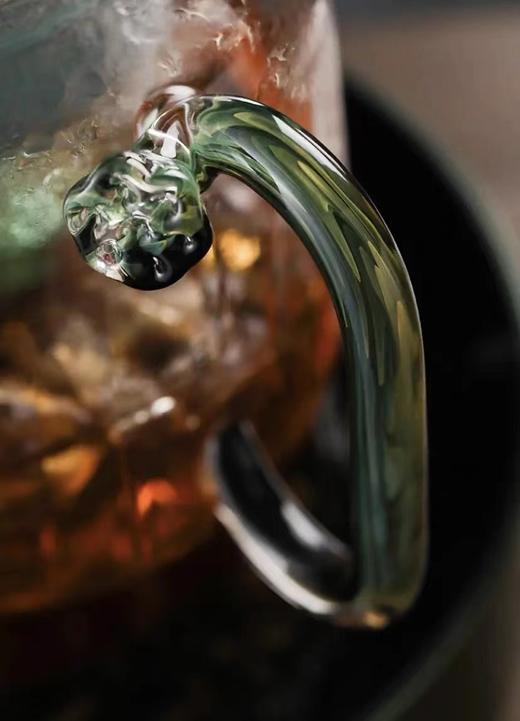 茶壶台湾禾器玻璃煮茶壶钛内胆高档蒸茶壶耐高温复古烧水壶高级煮茶器，单壶 商品图2