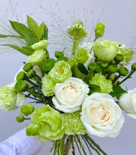 【清新时光】白绿清新色系瓶插花