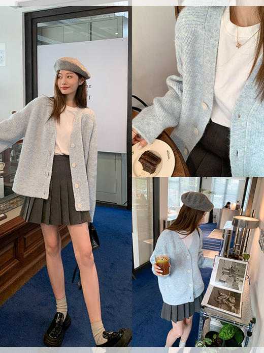 <曾小咸推荐>现货秒杀 ！微信超特价！2色毛织开衫 日常189.99 立减90 秒杀99.99！！ 商品图4