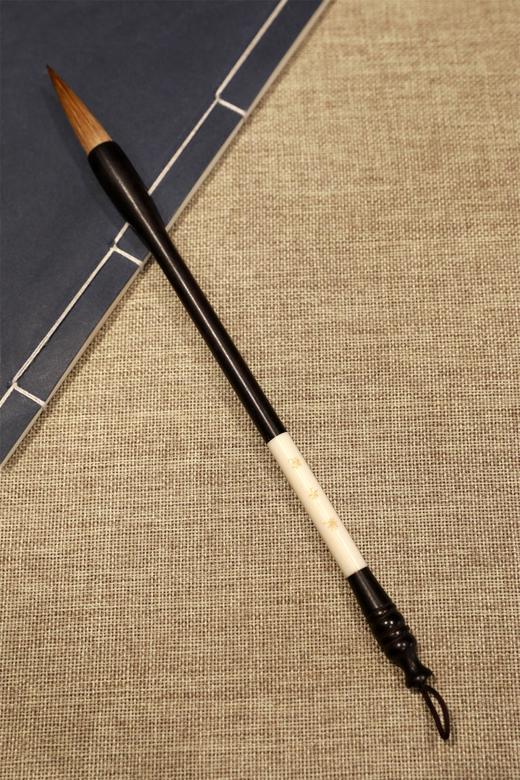 北尾黑檀玛瑙狼毫毛笔（单支） 商品图5