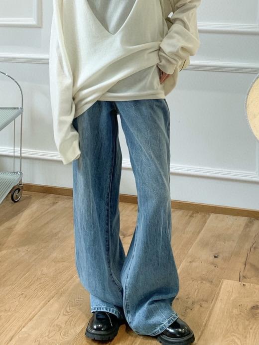 TR直筒斑驳牛仔裤 商品图6