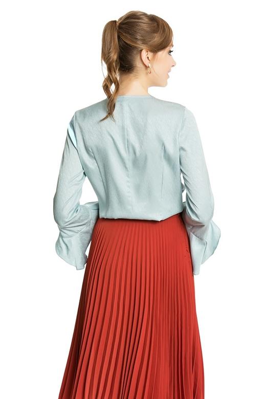 OCTAVIA 绿色荷叶边装饰上衣 3915 商品图2