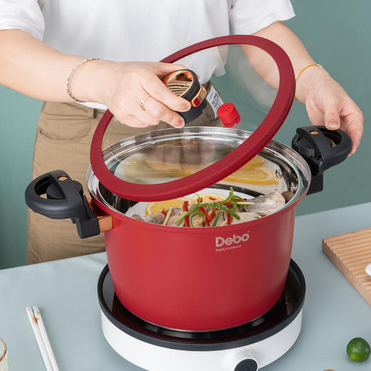 debo德铂墨菲特304不锈钢微压锅 商品图5