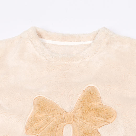 都市丽人眯雅佳长毛绒女士法兰绒厚款长袖长裤类家居服套装LH32H3 商品图4