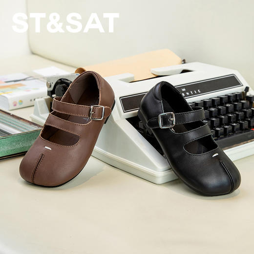 【童鞋】星期六一字扣玛丽珍软底小皮鞋童鞋SS33131L41 商品图1