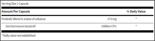 克莱尔 SFIHealth klaire labs克莱尔实验室 Saccharomyces boulardii 布拉迪酵母菌胶囊 120粒/瓶 26/06 商品图1