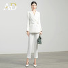 AD高端白色职业装气质女神范套装女秋季收腰系带设计感西服套裤 商品缩略图3