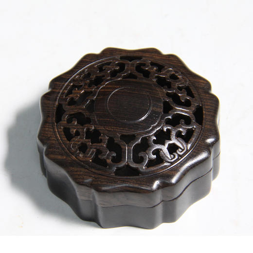 圆形勾连纹-小°双层&单层紫光檀香盒 商品图3