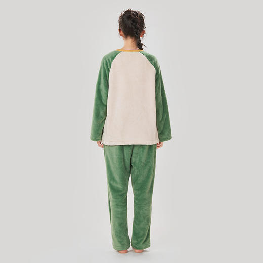 都市丽人眯雅佳女士法兰绒厚款长袖长裤类家居服套装LH32J1 商品图3