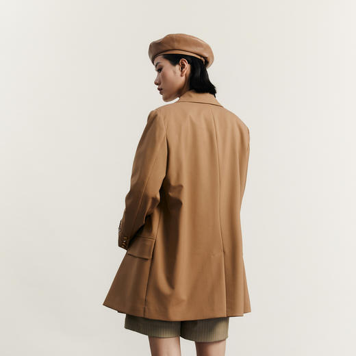 谜底西装外套女2023秋季新款时尚通勤风宽松一粒扣西服233ME1082 商品图2