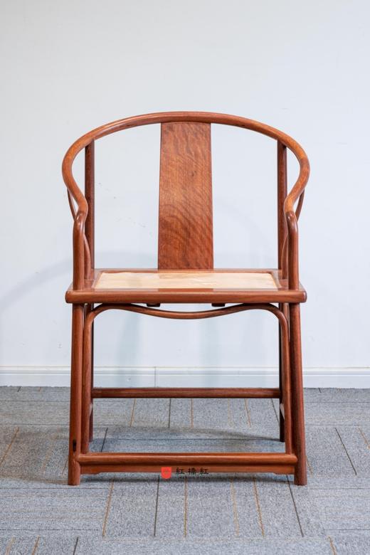 红桥红 家具严选  缅甸花梨(大果紫檀） 【藤面 安思远 藤条垂手 圈椅 三件套】 商品图2