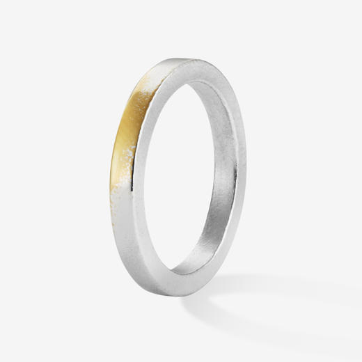 订购12周到｜TORAFU-SQUARE-尊贵款（3mm） 24K黄金镀银 戒指 （单只）［日本设计师］ 商品图0