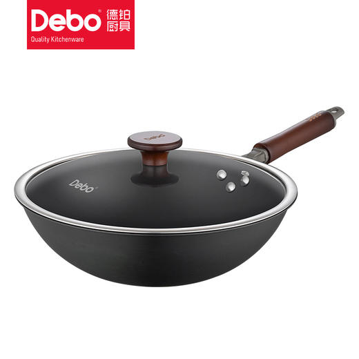Debo德铂吉普森无涂层精铁炒锅炒锅家用炒菜锅 商品图5