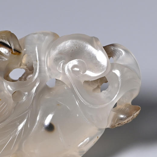 清代冰糖玛瑙俏色“福寿双全”立体圆雕 商品图3