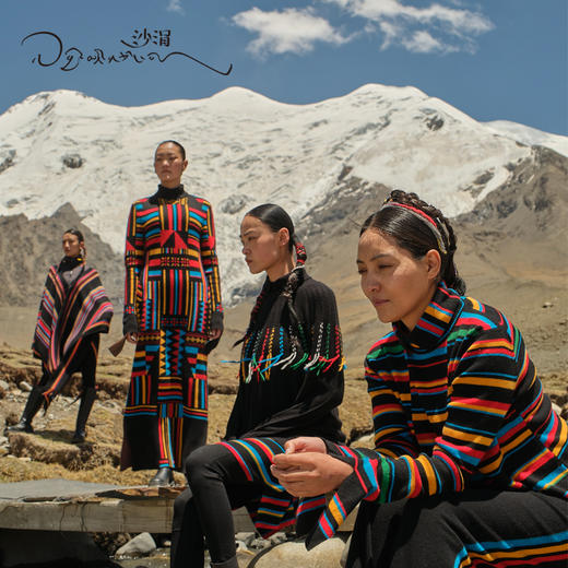 羊绒彩条翻领女套衫SJF95W273K 商品图7