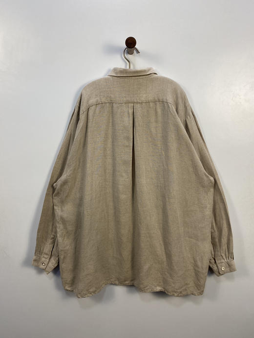 80年代 Vintage SCHINDERHANNES 100% 麻料 奥地利 蒂罗尔长袖衫 _DRRL(XL) 商品图3