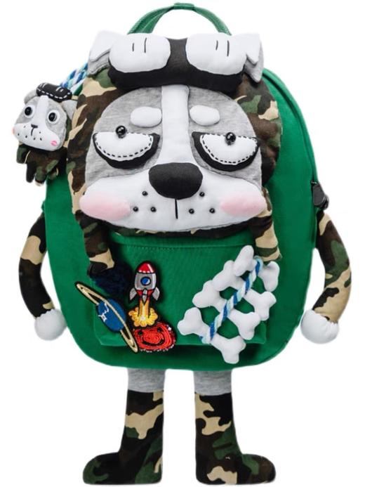 深山集市哈士奇狗狗双肩包 商品图0