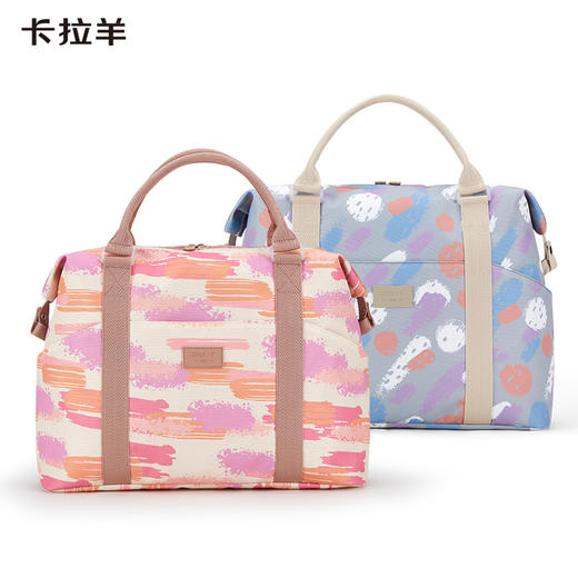 卡拉羊大容量可折叠多功能防水带拉杆插件可拎旅行包CX3003+CX3004 商品图1