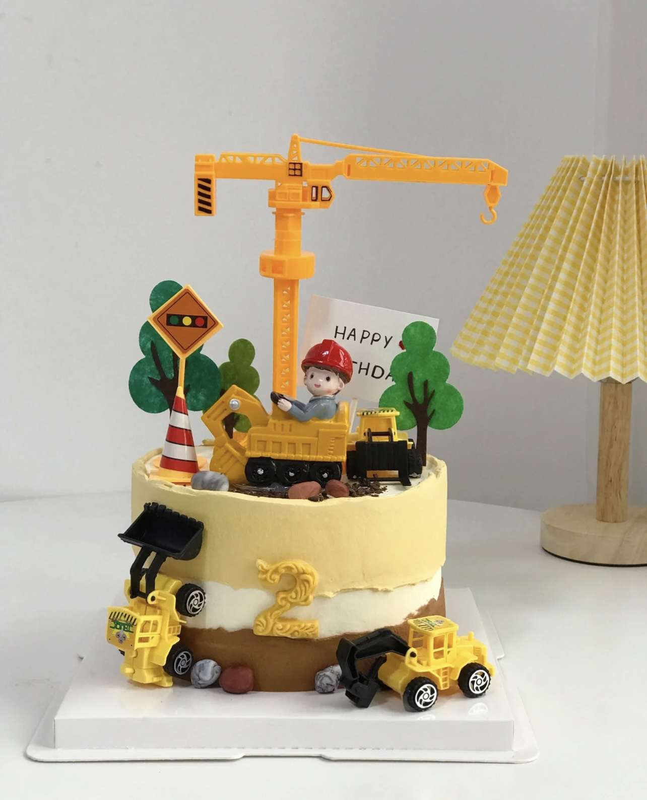 挖掘机蛋糕A款 | 男孩最爱创意卡通