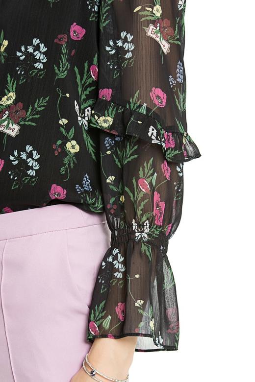 OCTAVIA 黑色透视印花上衣 3609 商品图3