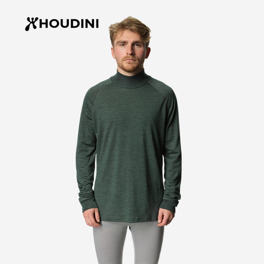 HOUDINI胡丁尼 Activist 积极 户外男款美利奴羊毛长袖T恤230054 商品图0