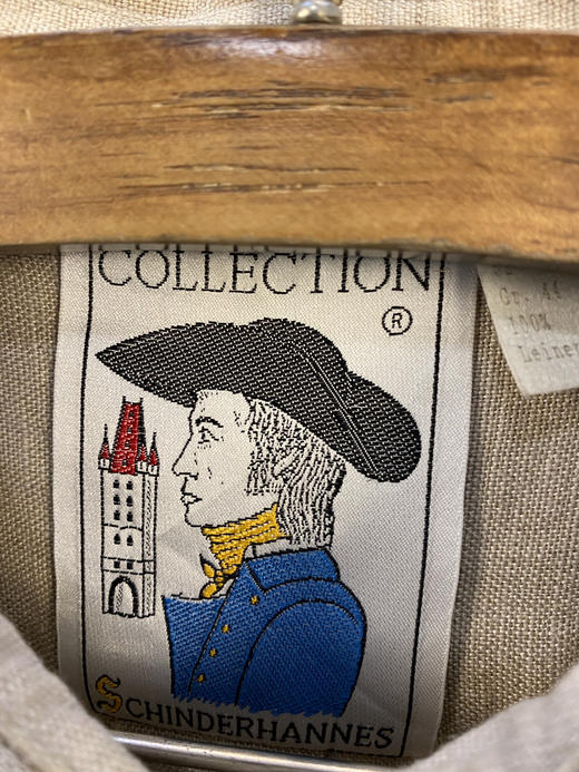 80年代 Vintage SCHINDERHANNES 100% 麻料 奥地利 蒂罗尔长袖衫 _DRRL(XL) 商品图2