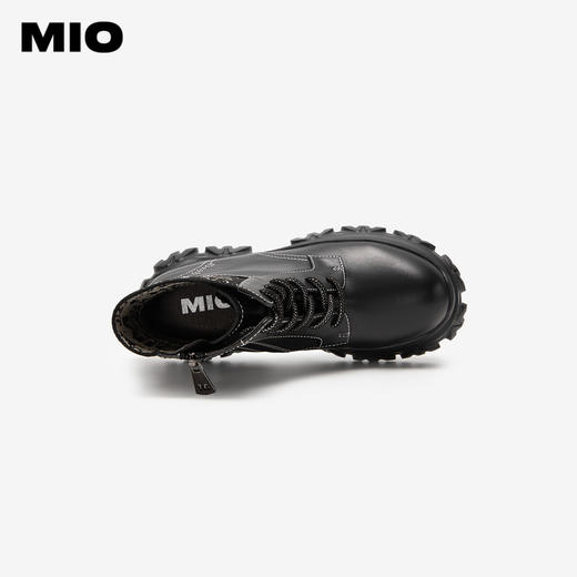 MIO米奥冬短筒靴子时髦厚底户外运动马丁靴女M235614451 商品图2