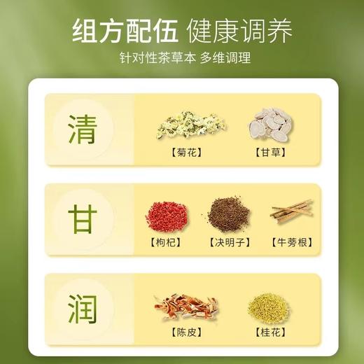 [买2送1，买3送2】北京同仁堂诚安桂花菊花决明子茶160g盒装（4g*40袋） 商品图6