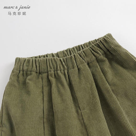 马克珍妮秋装新款 男童纯棉灯芯绒宽松休闲萝卜裤 儿童裤子231976 商品图4