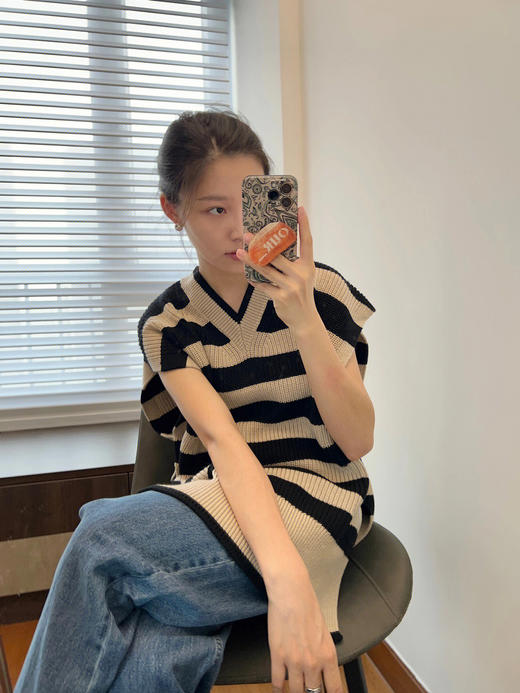 TR直筒斑驳牛仔裤 商品图8