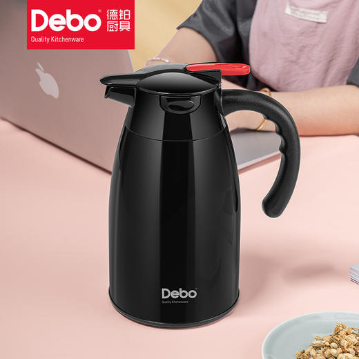 Debo德铂欧文304不锈钢保温水壶 商品图5