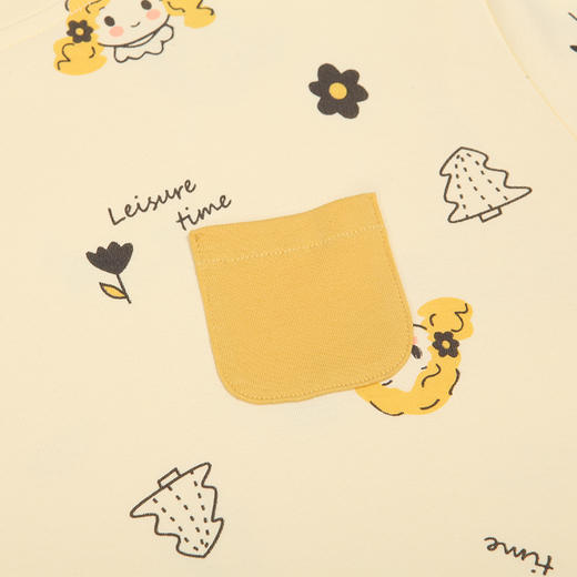 都市丽人好睡好眠女士睡衣40支CVC双面棉质薄款长袖长裤类家居服套装LH32K3 商品图5