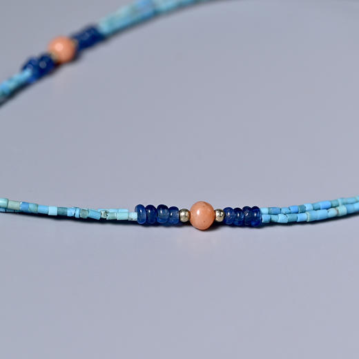 清代蜜蜡+季风珠双股锁骨链 商品图4