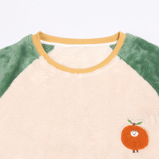 都市丽人眯雅佳女士法兰绒厚款长袖长裤类家居服套装LH32J1 商品图4