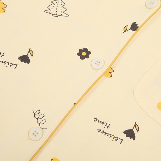 都市丽人好睡好眠女士睡衣40支CVC双面棉质薄款长袖长裤类家居服套装LH31G4 商品图7