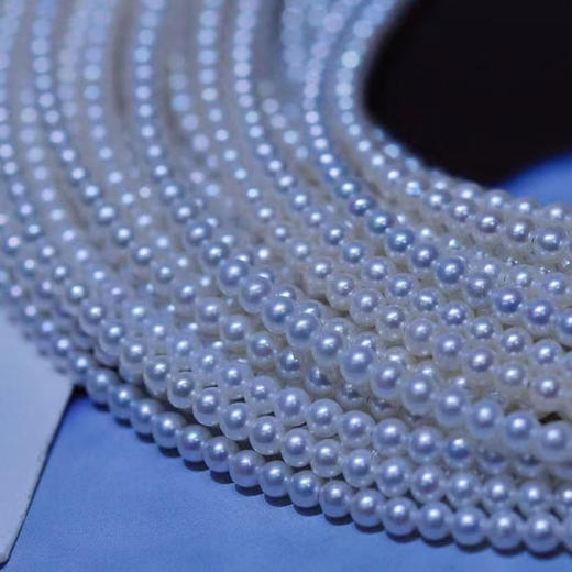 3-4mm淡水极光AK小圆珠 18K金吊坠 净长40延长链2cm 预定三五天发 商品图6