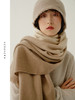 EAZYPEZY 2023AW 米驼渐变羊绒披肩 商品缩略图0