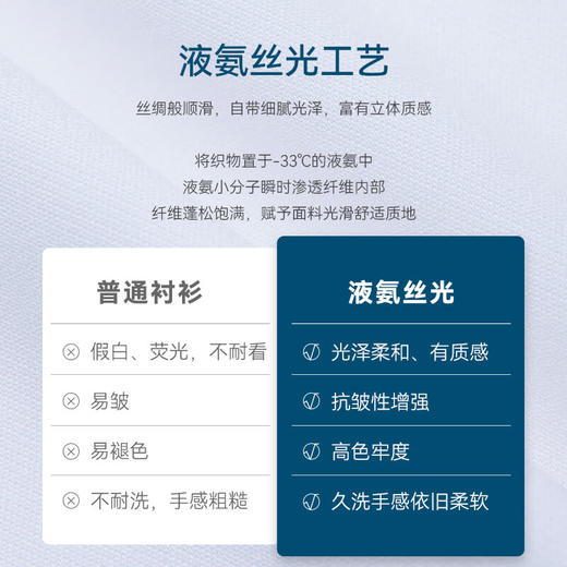 十如仕小方领弹力提花免烫长袖衬衫-303-01 商品图5