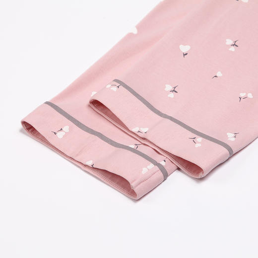 都市丽人40支CVC双面女士棉质薄款长袖长裤类家居服套装LH31G5 商品图7