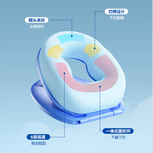 猫太子午睡枕小学生趴睡枕儿童睡觉神器教室折叠冰丝午休趴趴抱枕 商品图7