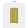 Laurel劳芮23秋冬 金盏黄开衩直身半裙 LWL343Q02900 商品缩略图5